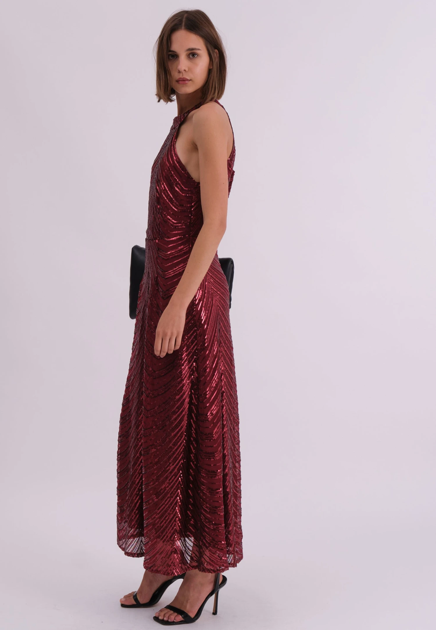 TOUCH DRESS BURGUNDY 7 TOUCH DRESS BURGUNDY - Image 5