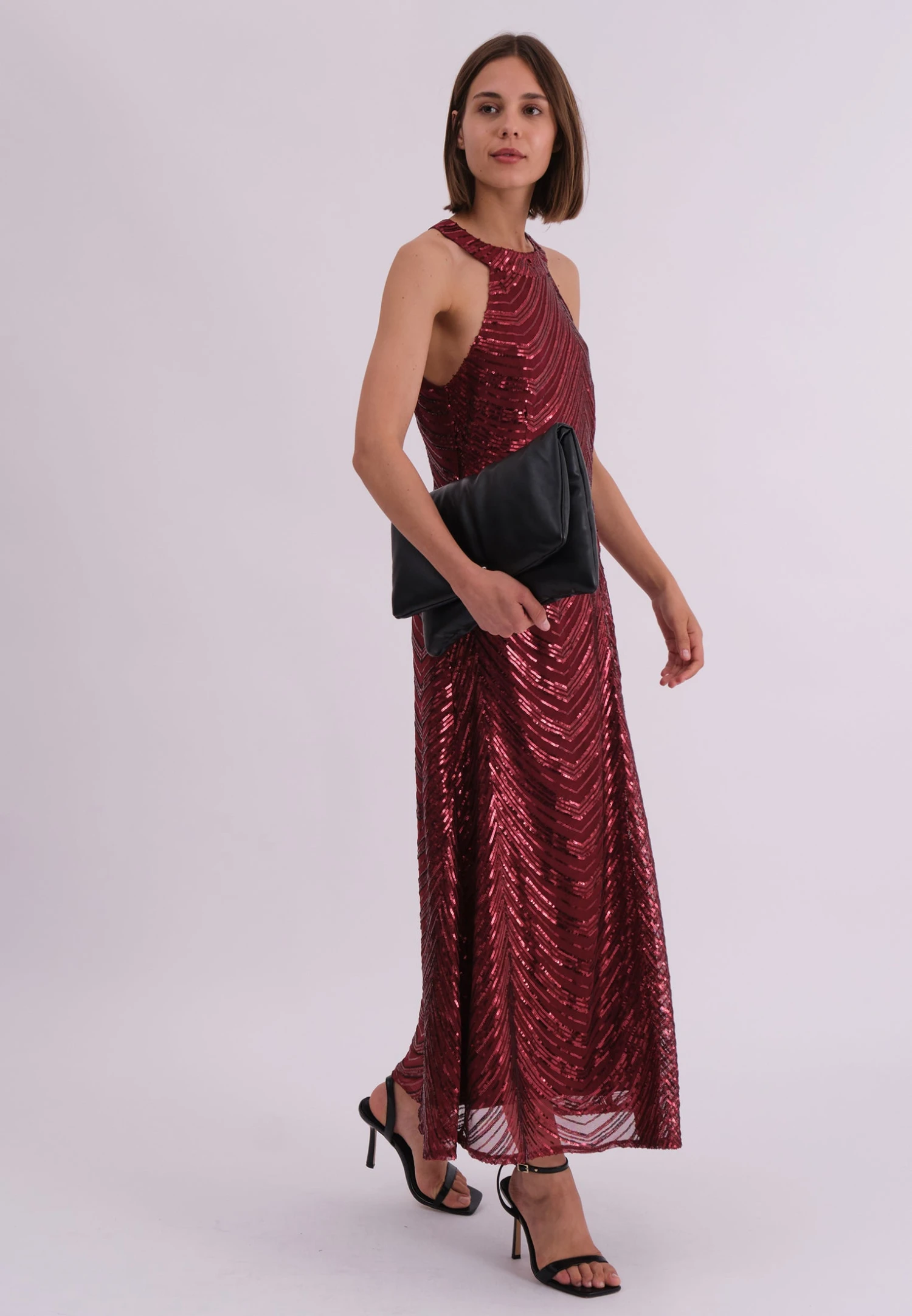 TOUCH DRESS BURGUNDY 8 TOUCH DRESS BURGUNDY - Image 6