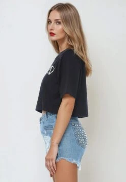 UNEMPLOYED CROP TOP BLACK -Religion Clothing UNEMPLOYED0