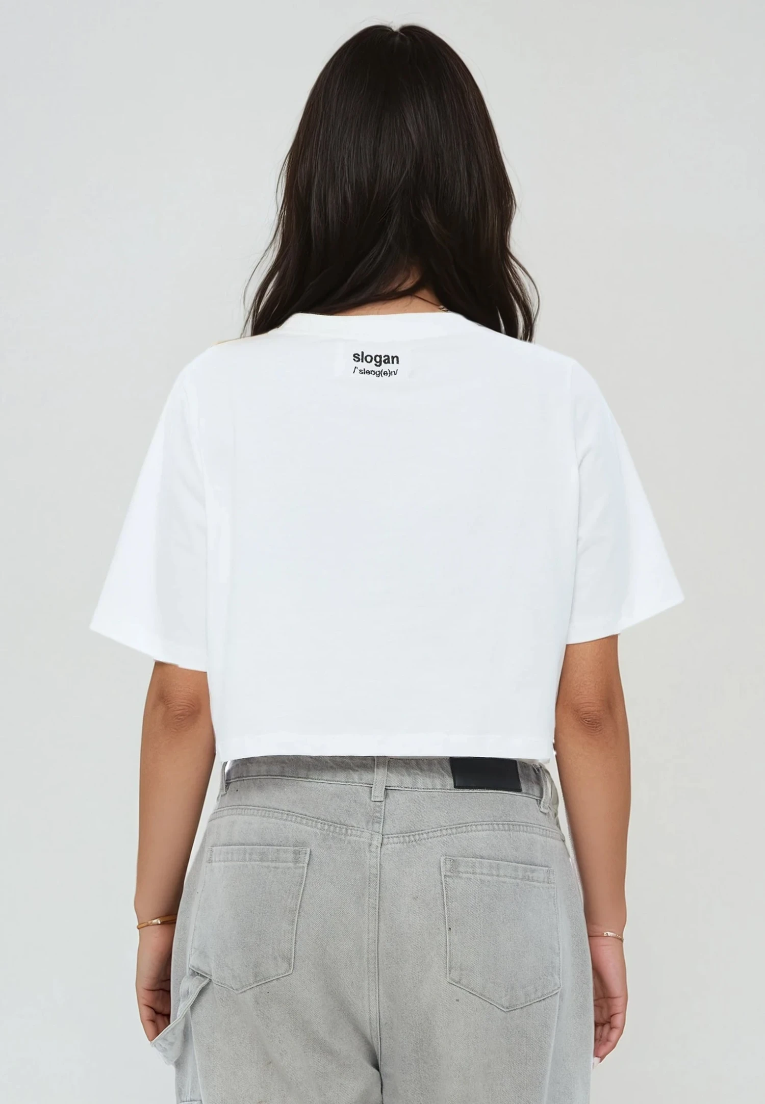 UNEMPLOYED CROP TOP WHITE 5 UNEMPLOYED CROP TOP WHITE - Image 3