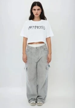 UNEMPLOYED CROP TOP WHITE 16 UNEMPLOYED CROP TOP WHITE -Religion Clothing UNEMPLOYED 21