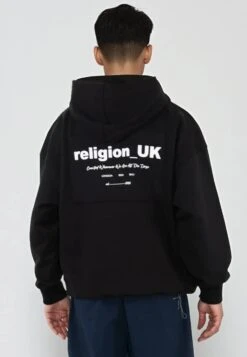 RELIGION UK RELAXED HOODIE BLACK