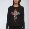 CROSS BOTANICAL LONG SLEEVE TOP BLACK 1 CROSS BOTANICAL LONG SLEEVE TOP BLACK -Religion Clothing Untitled 1 0005 Layer 9