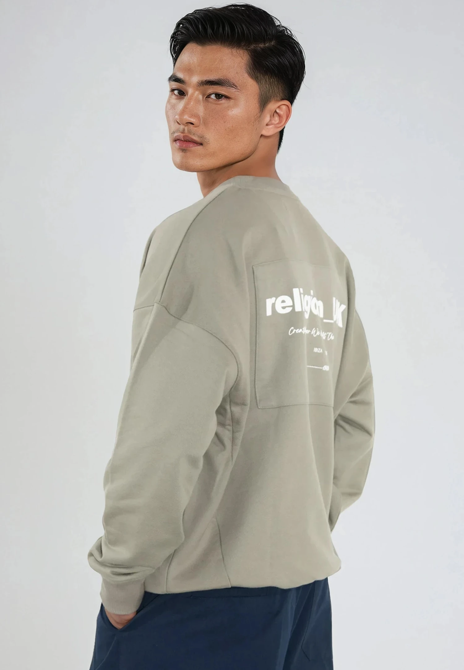 RELIGION UK SWEAT KHAKI 4 RELIGION UK SWEAT KHAKI - Image 2