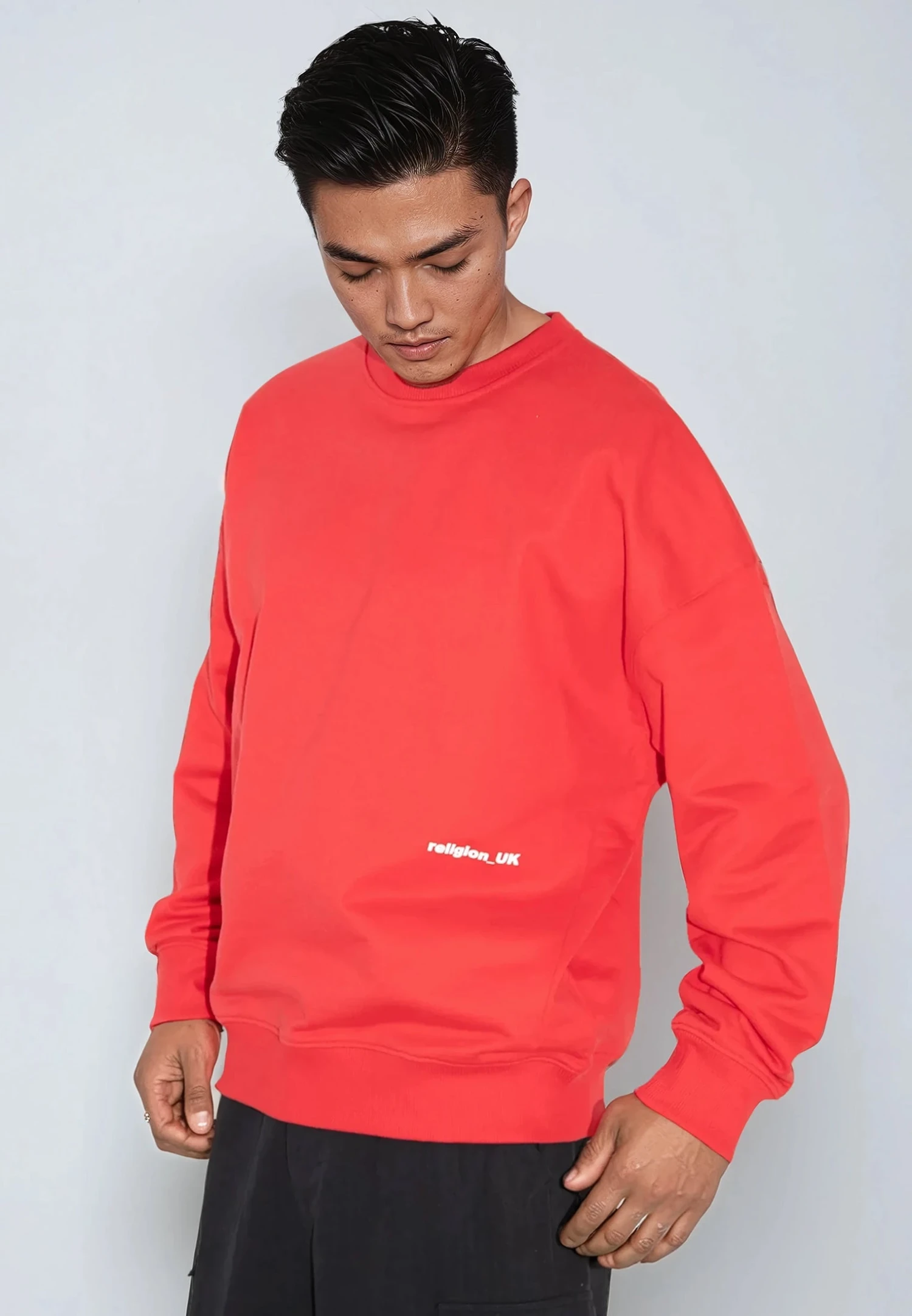 RELIGION UK SWEAT BRIGHT RED 5 RELIGION UK SWEAT BRIGHT RED - Image 3