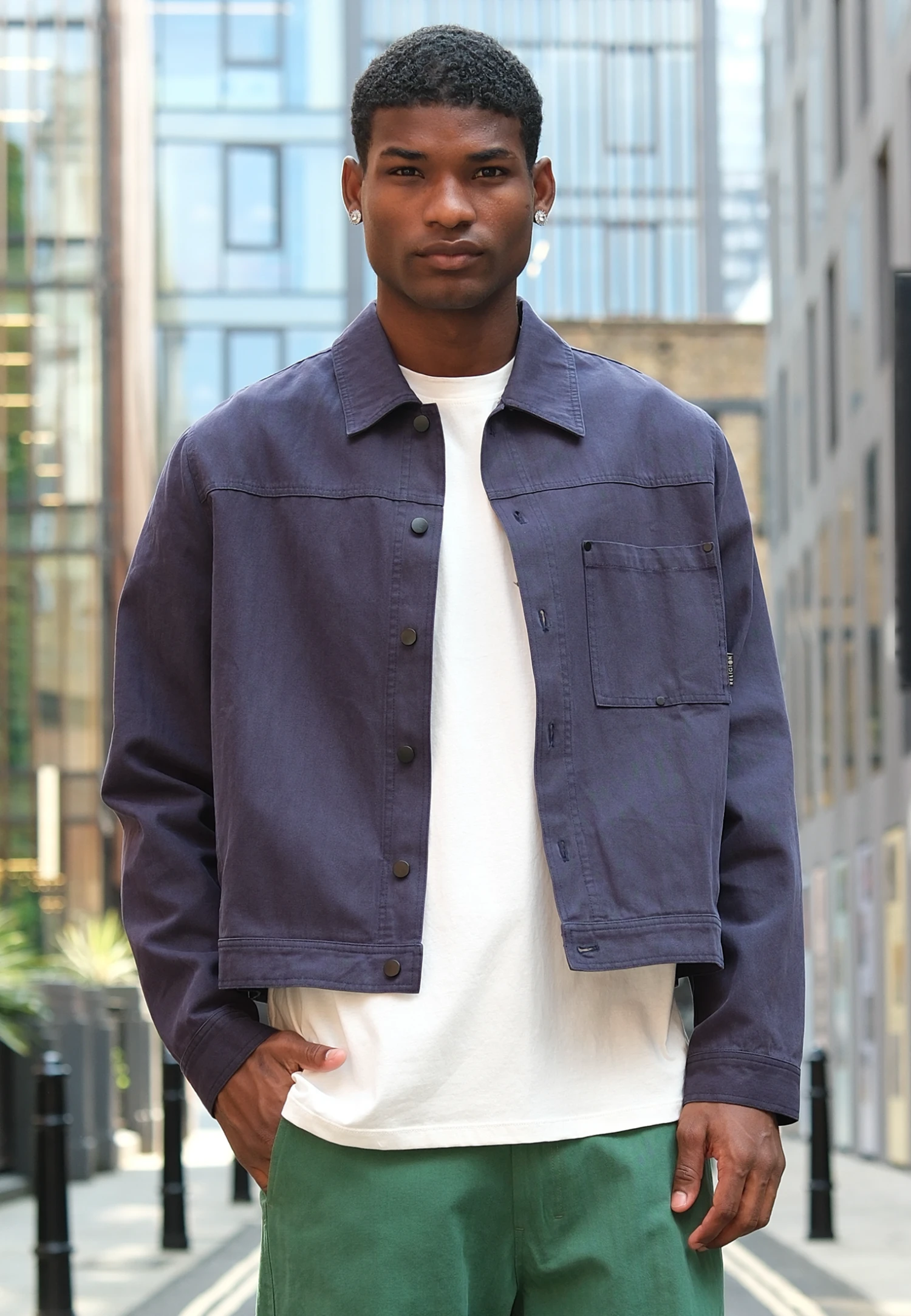 DENIM JACKET ROYAL BLUE 3 DENIM JACKET ROYAL BLUE