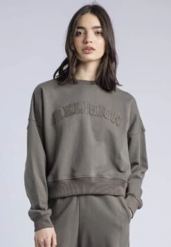 APPLIQUE BATWING SWEAT BRINDLE