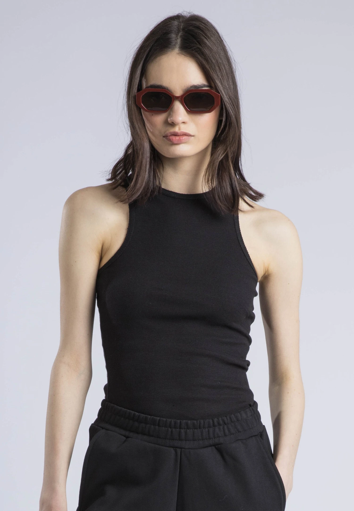 HIGH NECK VEST BLACK 3 HIGH NECK VEST BLACK