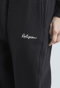 EMBROIDERY RELAXED SWEATPANTS BLACK -Religion Clothing WCTREP99BLACK4 0456f211 866d 424d af09 e9c905ee5324