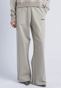 EMBROIDERY RELAXED SWEATPANTS STONE
