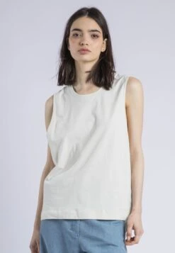 RELAXED BASIC VEST WHITE ONYX