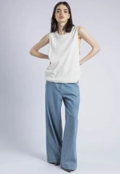 RELAXED BASIC VEST WHITE ONYX -Religion Clothing WCTRXL04WHITEONYX6 52dc65c0 a2dc 4734 8a59 907e33d5688e