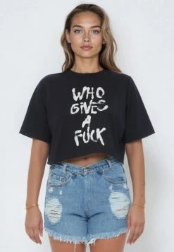 WHO GIVES A FUCK CROP TOP BLACK 18 WHO GIVES A FUCK CROP TOP BLACK -Religion Clothing WHOGIVESAFUCK30