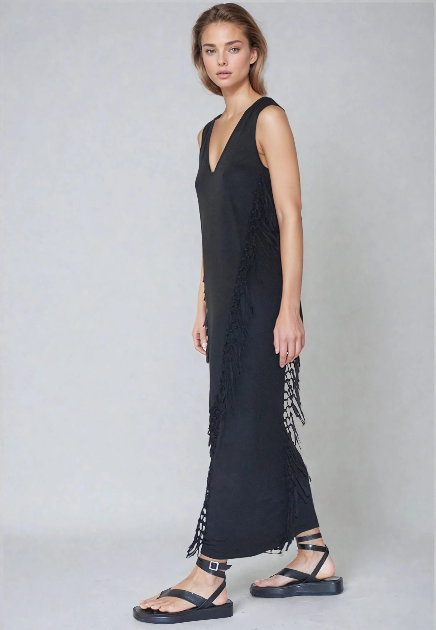 FLOURISH MAXI DRESS BLACK 7 FLOURISH MAXI DRESS BLACK - Image 5