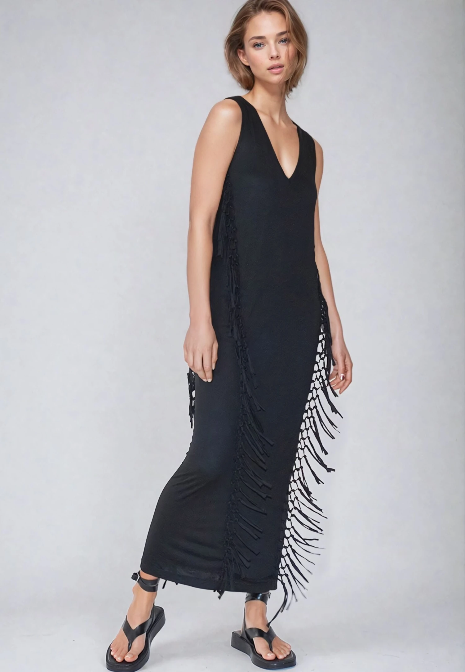 FLOURISH MAXI DRESS BLACK 3 FLOURISH MAXI DRESS BLACK