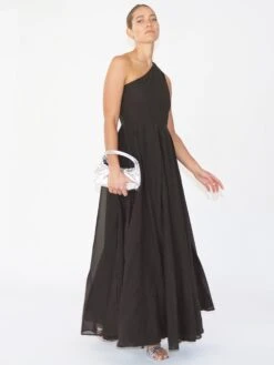 SELECT DRESS BLACK -Religion Clothing oneshoulderdress1