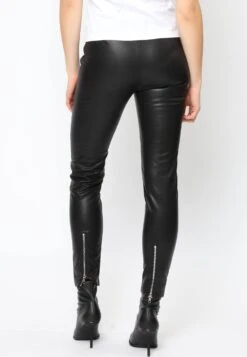 STEEL LEATHER LOOK LEGGINGS -Religion Clothing steelleggingsblack6
